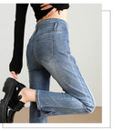 High Waist Slimming And Fashionable Design Popular Ankle-length Cigarette Pants - D&A