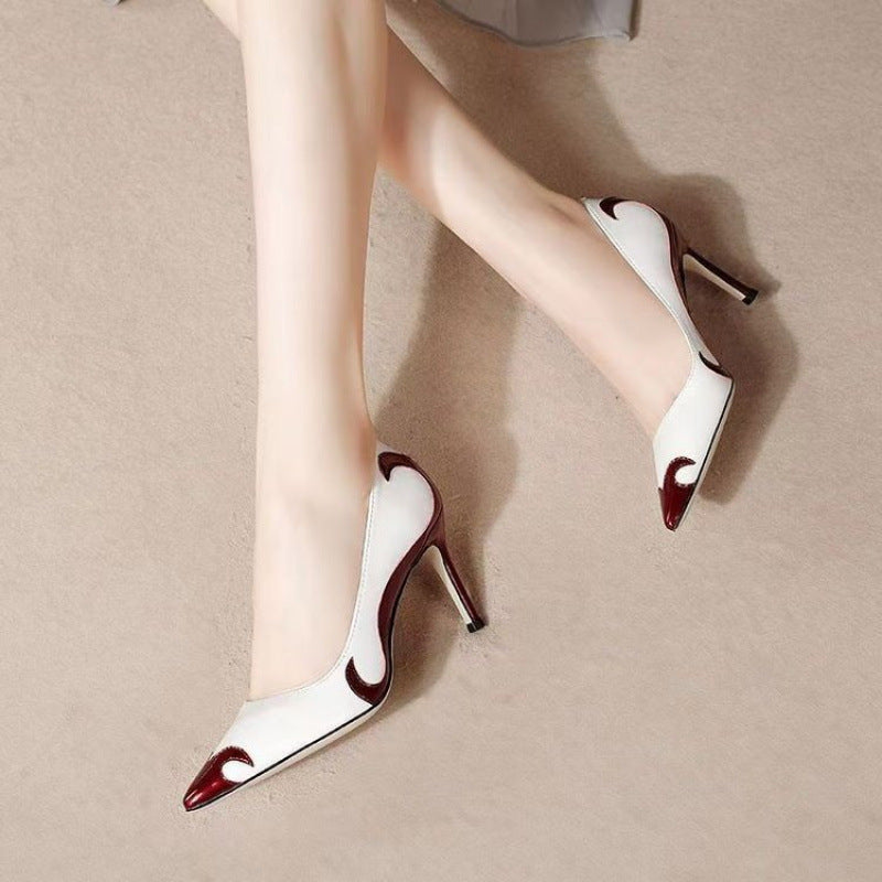 Small Niche High Heels With Pointed Toes And Thin Heels - D&A