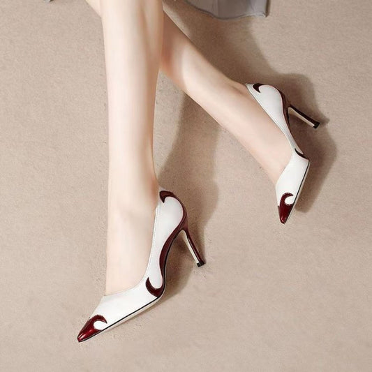 Small Niche High Heels With Pointed Toes And Thin Heels - D&A