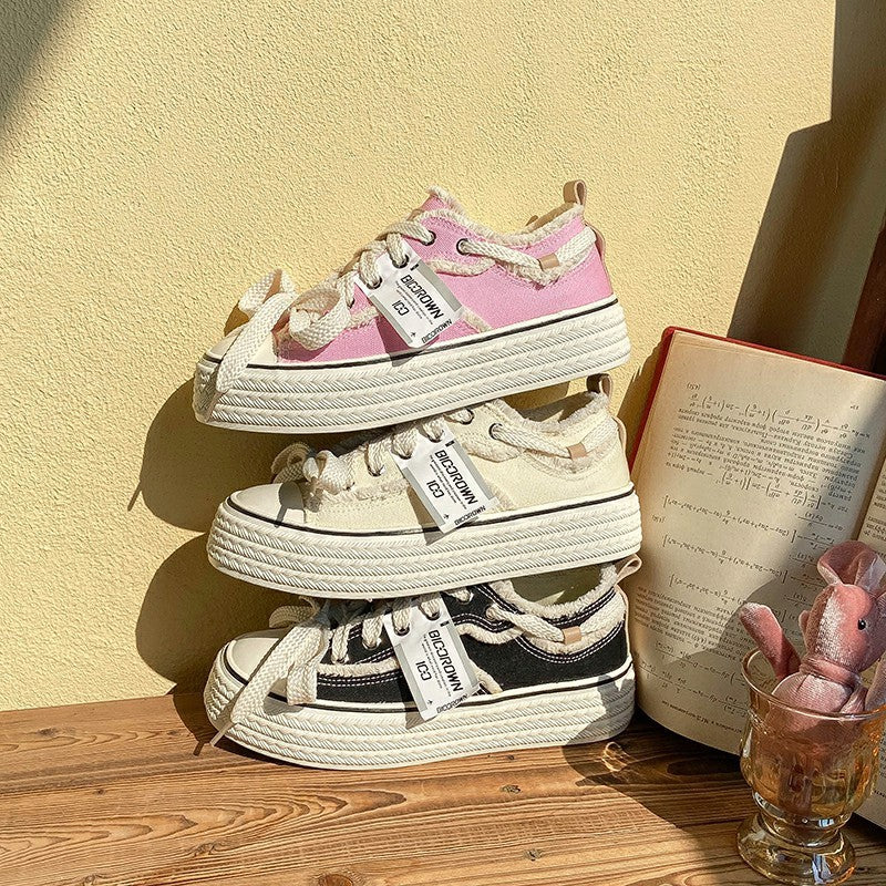 Fall Classic Style Canvas Shoes Women's Low-top - D&A