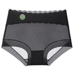 High Waisted Oversized Seamless Underwear For Women Black - D&A