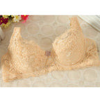 Thin, Breathable And Comfortable Lace Gather Bra Adjustable Bra Color - D&A