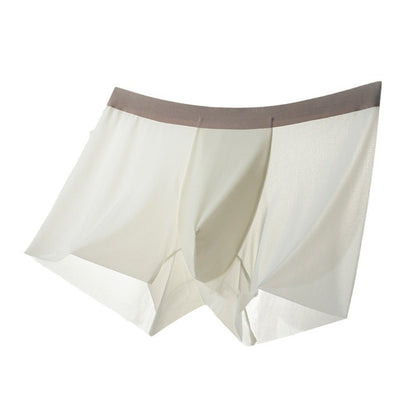 Summer New Men's Ice Silk Underwear Pure Color Seamless Quick-drying - D&A