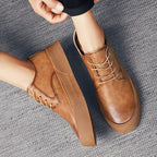 Lace-up Platform Korean Casual Shoes Retro Men's Shoes Board Shoes - D&A