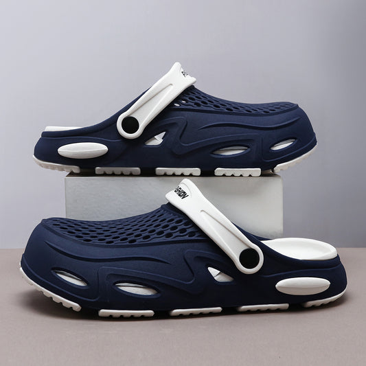 Men's Summer Closed Toe Non-slip Breathable Beach Slippers - D&A