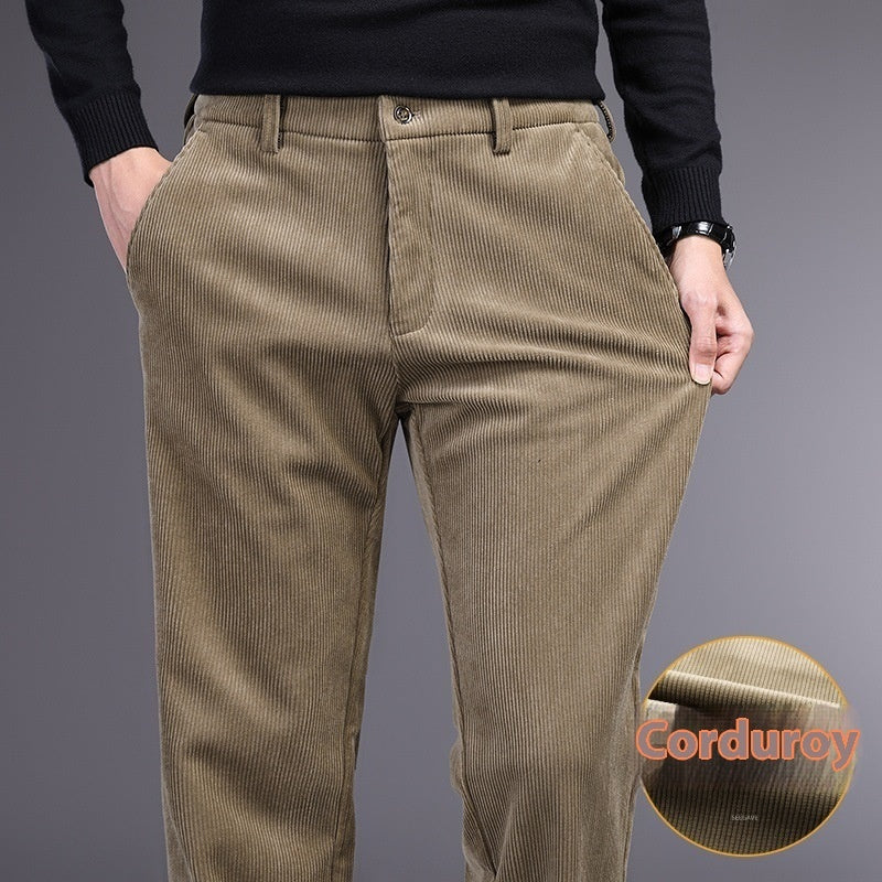 British Retro Middle-aged And Elderly Striped Pants - D&A