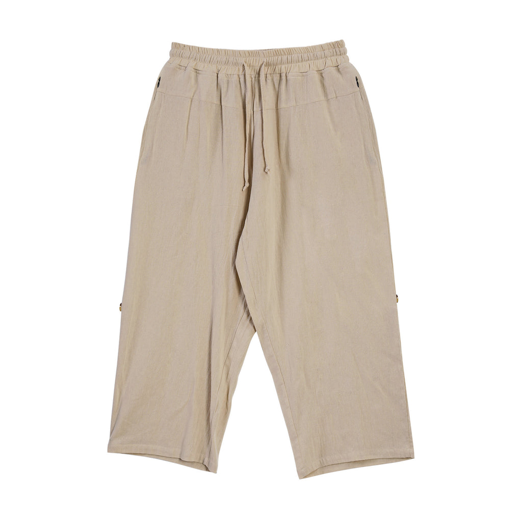 Cotton And Linen Casual Eighth Pants - D&A