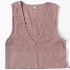 Crop Top Women Vintage Seamless Underwear Bean paste - D&A