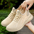 Soft Bottom Pure Color All-matching Breathable Casual Shoes - D&A