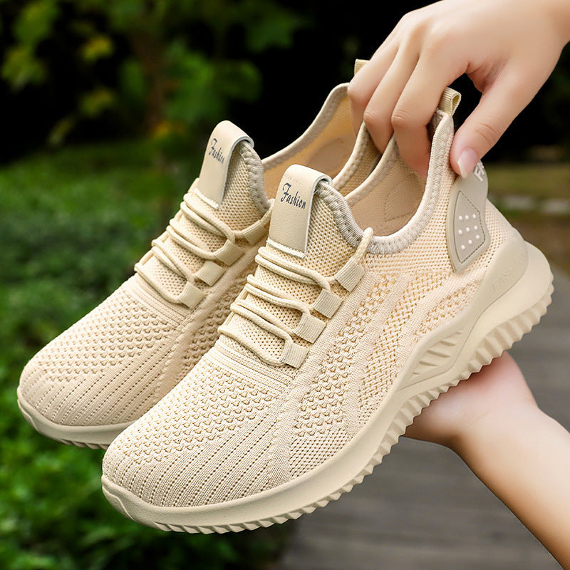 Soft Bottom Pure Color All-matching Breathable Casual Shoes - D&A