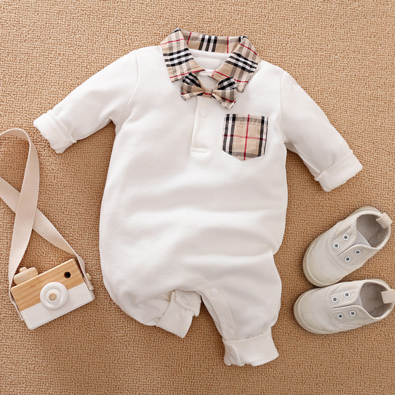 Gentleman's Baby Clothes, Long-sleeved Baby Clothes, Gentleman's Romper S - D&A