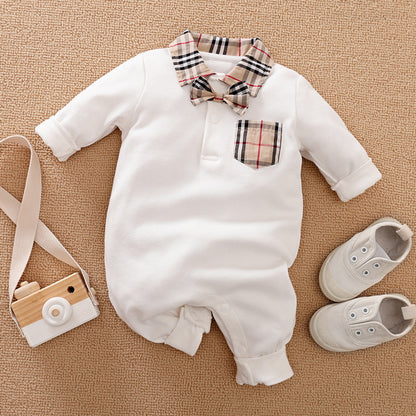 Gentleman's Baby Clothes, Long-sleeved Baby Clothes, Gentleman's Romper S - D&A