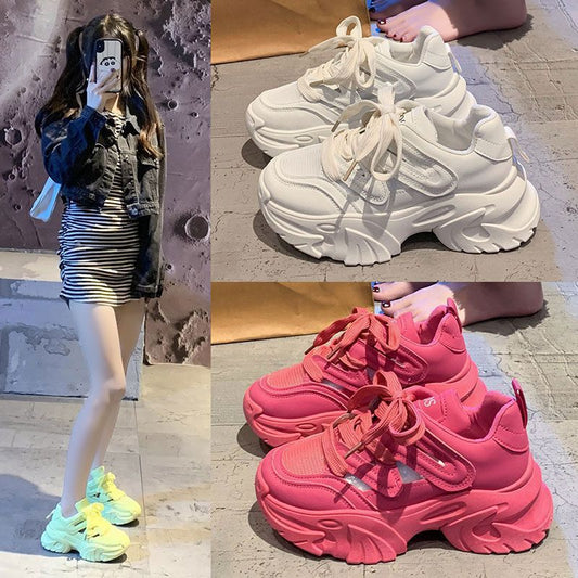 Height Increasing Thick Bottom Women's Sports Casual Shoes - D&A