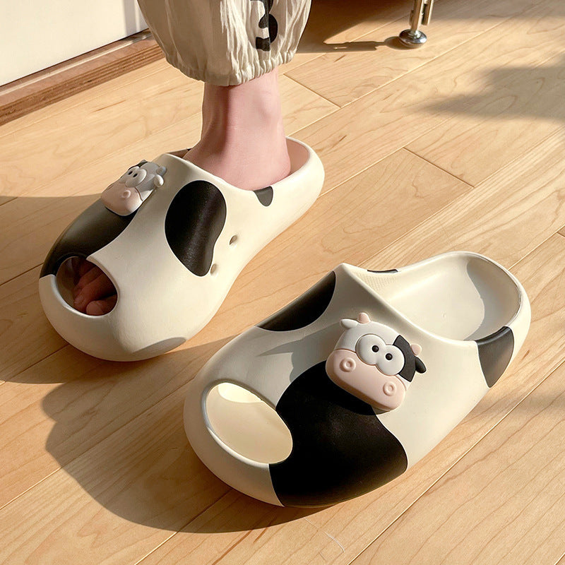 Thick-soled Cartoon Cute Slippers Outerwear - D&A
