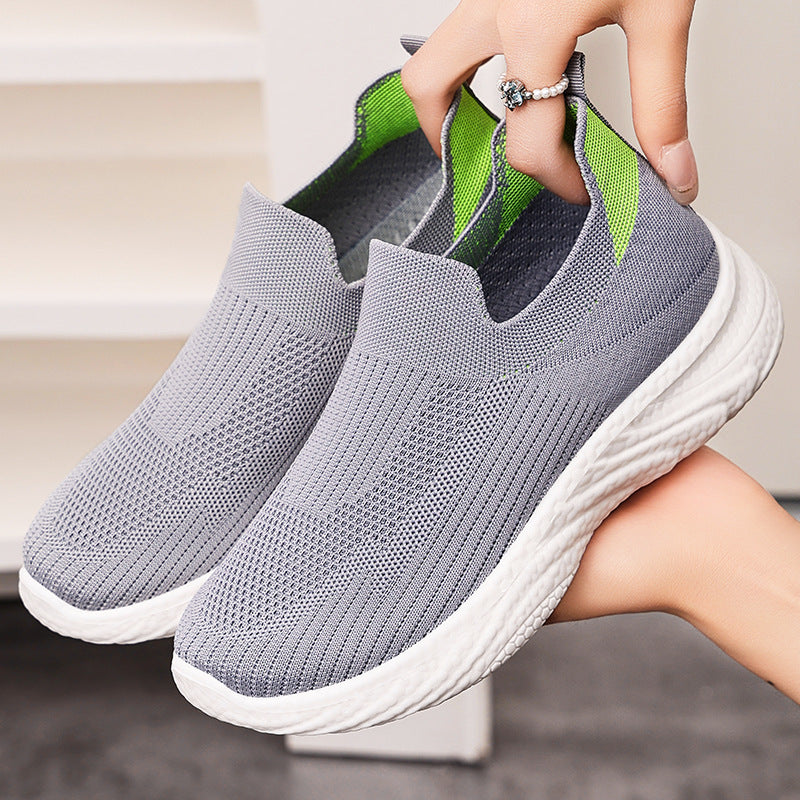 All-matching Summer New Women's Shoes Soft Bottom Not Tired Feet Comfortable Breathable Running Shoes - D&A