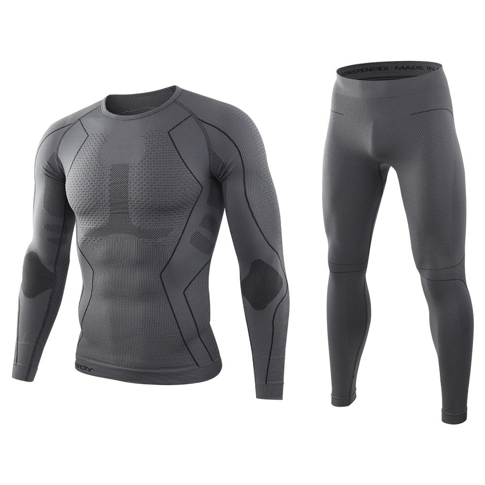 New Sports Knitted Thermal Underwear Gray - D&A
