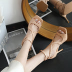 Nude High Heels Summer New French Sexy Not Tired Feet - D&A