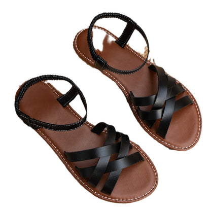 Women's Fashion Flat Bottomed Korean Sandals - D&A