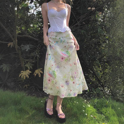Sweet Girl Waist Slimming Long Fishtail Skirt - D&A