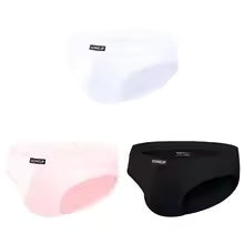 Hot Summer Breathable Comfortable Men's Underwear Black and Pink and White - D&A