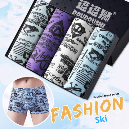 Men's Boxer Briefs Student Trendy Fashion New Ski Style - D&A