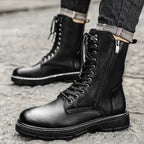 Autumn And Winter Plus Size Men's Long High-top Martin Boots - D&A