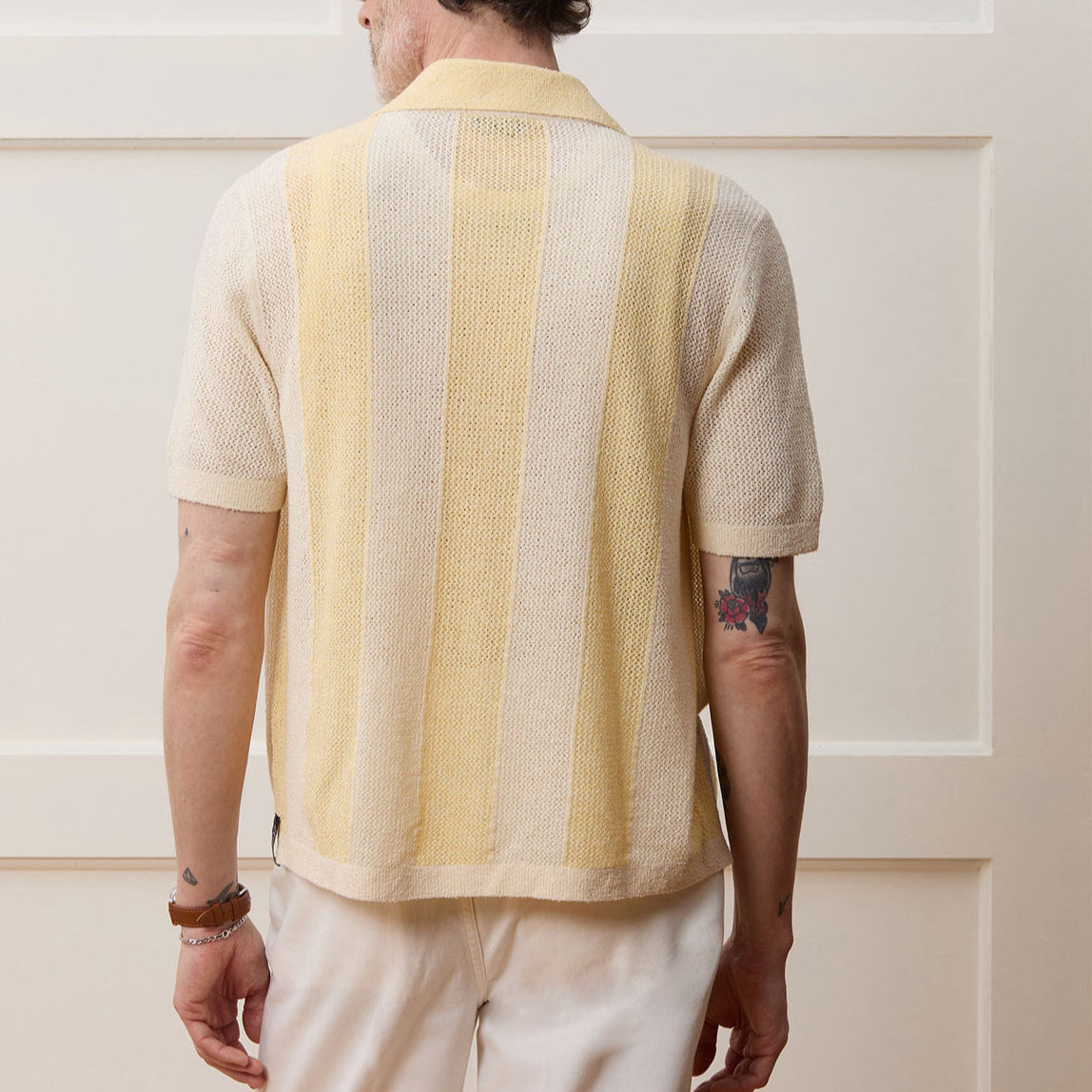 Hollow-out Short-sleeved Sweater Casual Polo Shirt - D&A