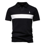 Deer Embroidered POLO Men's Lapel Short-sleeved T-shirt - D&A