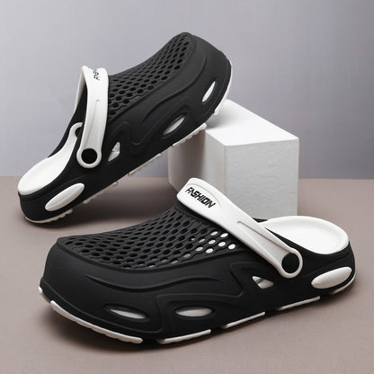 Men's Summer Closed Toe Non-slip Breathable Beach Slippers - D&A