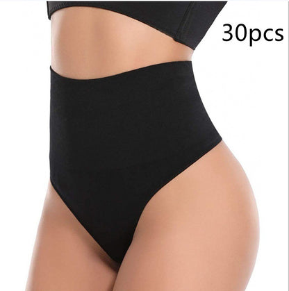 Seamless Belly Shaping Underwear For Women Black M 30PCS - D&A