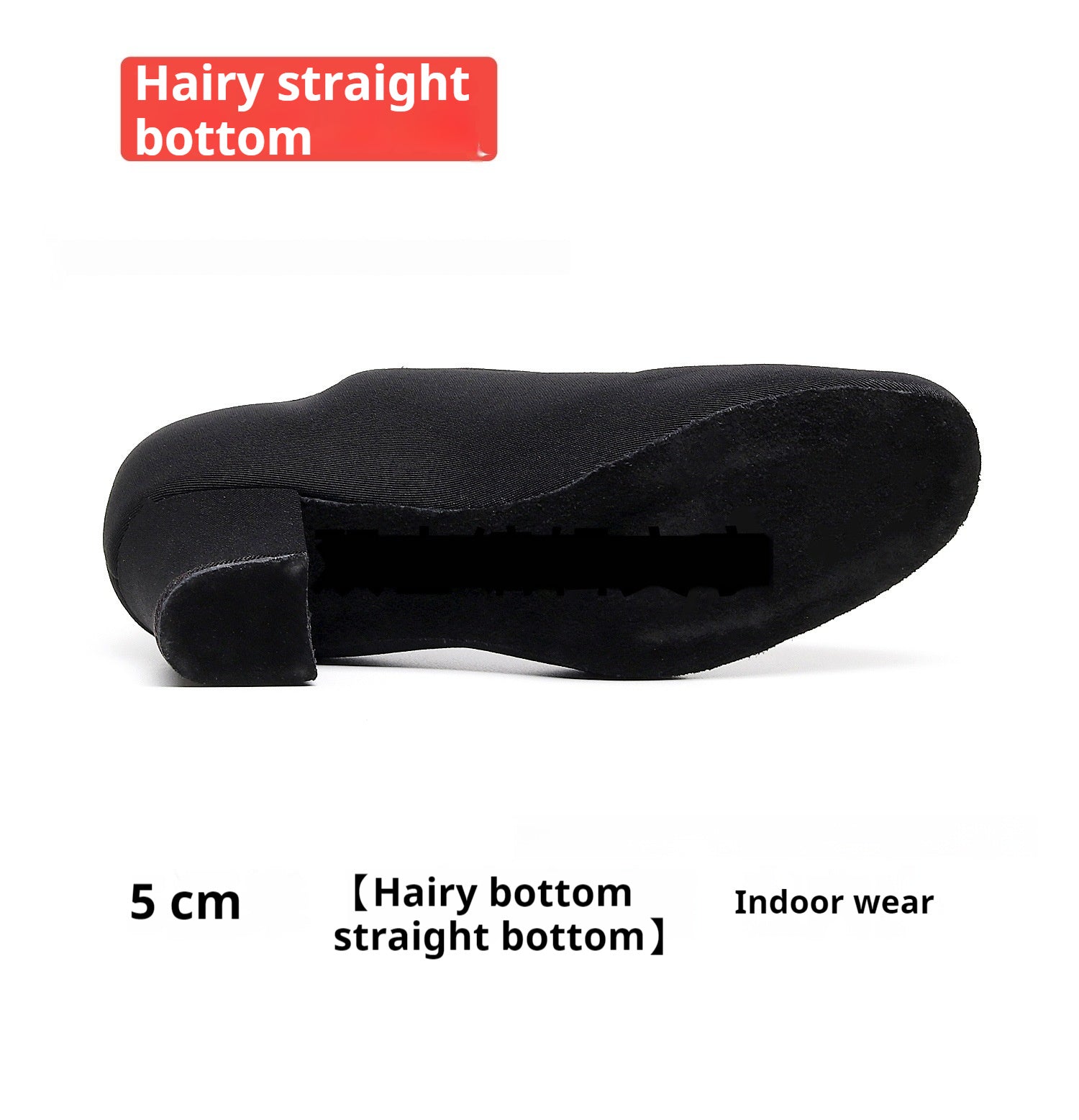 Oxford Cloth Dancing Shoes Ethnic Dance Middle Heel Men's Professional Ballroom Dancing Shoes Black 5CM Indoor B - D&A