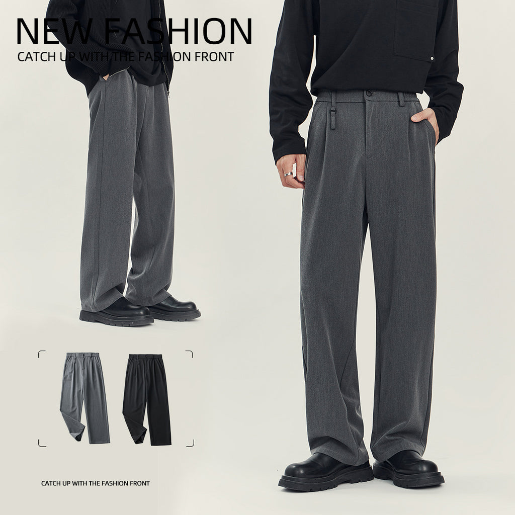 Business Casual Draping Suit Pants High-grade Loose Straight - D&A