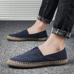 Summer Breathable Canvas Slip-on Lofter Men's Casual Linen Cloth Shoes - D&A