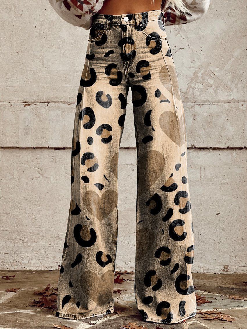 Hot Selling Plus Size Women's Casual Pants Thin Imitation Jeans D - D&A