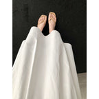 Women's Square Toe Leather Flip-flops - D&A