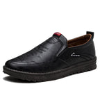 Men's Leather Shoes Spring Leisure Slip-on - D&A