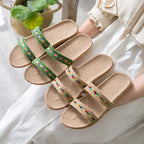 Women's Indoor Floor Platform Non-slip Flip-flops Household Slippers - D&A