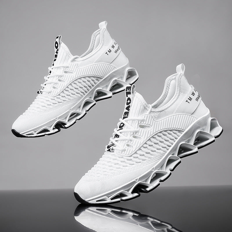 Blade Sports Mesh Casual Running Shoes All White - D&A