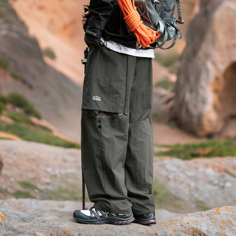 Men's Loose-leaf Split Adjustable Breathable Casual Pants - D&A