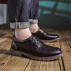British Style Retro Casual Leather Shoes Men's Casual - D&A
