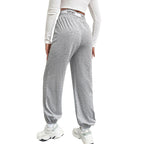 Women's Gray Sweatpants Loose Wide Leg Pants - D&A