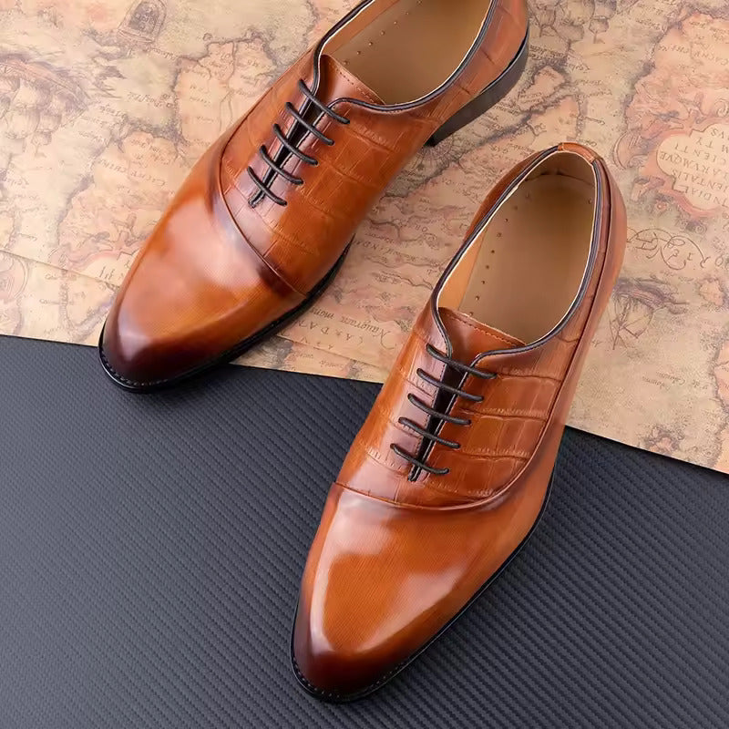 Men's Dress Shoes First Layer Cowhide Handmade - D&A
