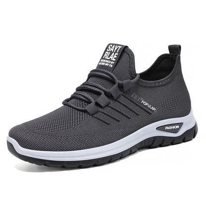 Sneaker Men's New Lightweight Comfortable Soft Bottom Walking BYF21 Gray - D&A
