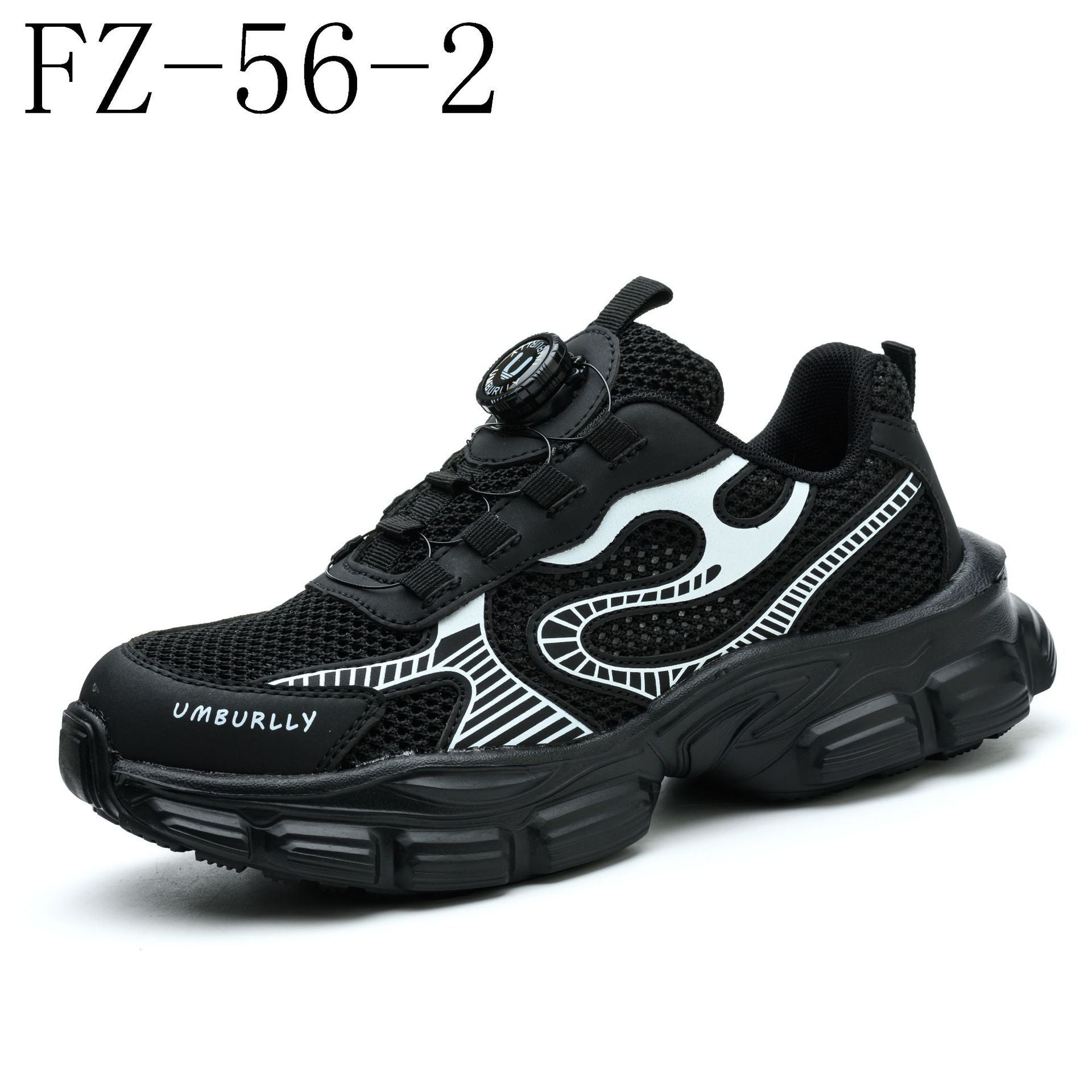 Women's Work Shoes Flying Woven Work Shoes Attack Shield And Anti-stab Black - D&A