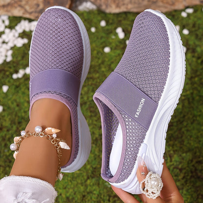 Women's Breathable Casual Shoes For Summer Interior Home Purple - D&A