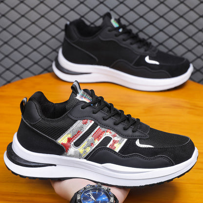 Plus Size Men's Mesh Breathable Sports Casual Shoes - D&A