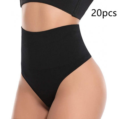 Seamless Belly Shaping Underwear For Women Black M 20PCS - D&A