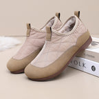 Winter Cloth Shoes For Women Plus Velvet Soft Bottom One Pedal Cotton Shoes Warm Flat Bottom Gommino - D&A