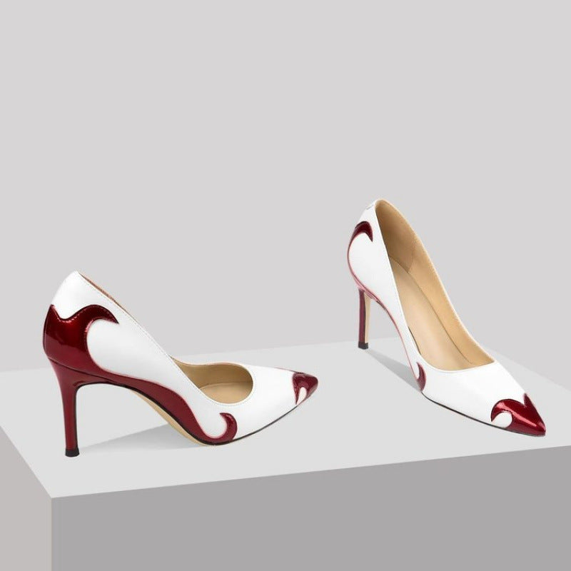 Small Niche High Heels With Pointed Toes And Thin Heels - D&A