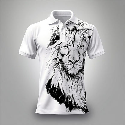 Summer Lion Printing Business Casual T-shirt - D&A